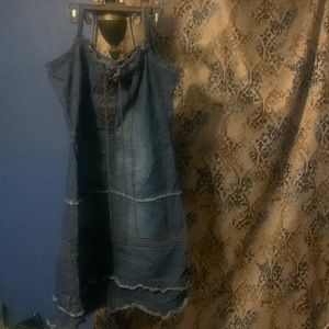Women me and you blue Jean dress size 2X